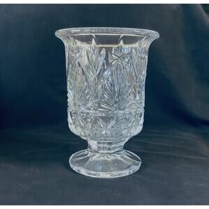 Shannon Crystal by Godinger Pedestal Hurricane Vase